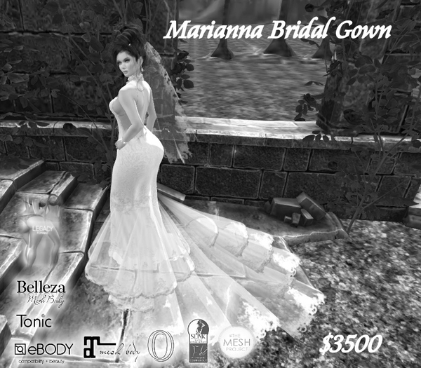 Second Life Marketplace Marianna Bridal Gown Legacy Demo